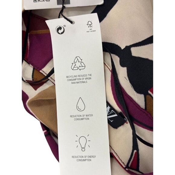 Zara Womens Shirt Midi Dress Size M Multicolor Printed Belted 9073/303 NWT - Picture 7 of 14